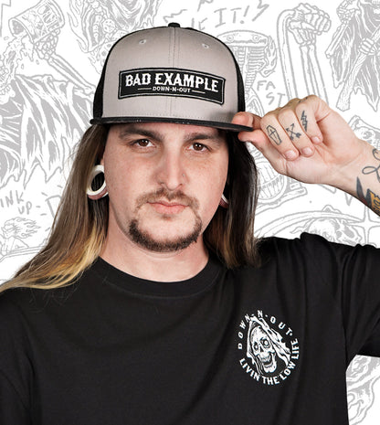 Bad Example Flat Bill Snap Back Hat