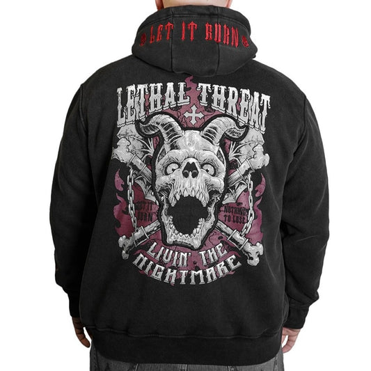 Livin' The Nightmare Pullover Vintage Wash Hoodie
