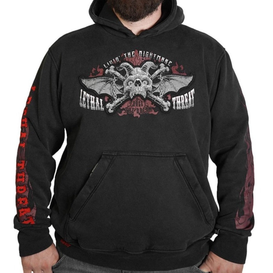 Livin' The Nightmare Pullover Vintage Wash Hoodie