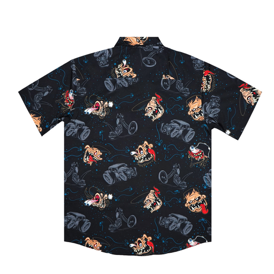 Monster Built Short Sleeve Button Down