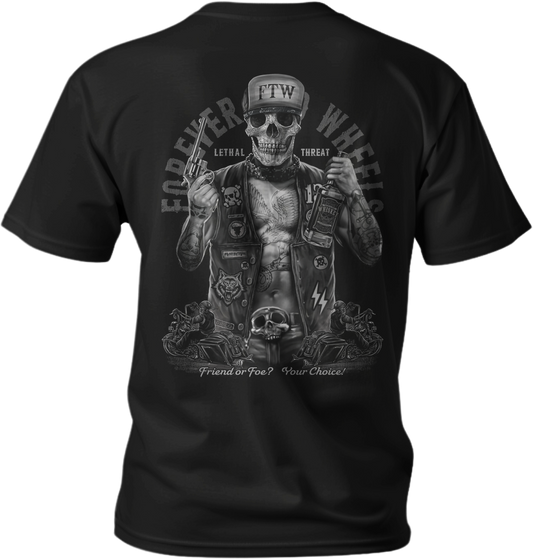 Friend or Foe Men's Black Tee Shirt