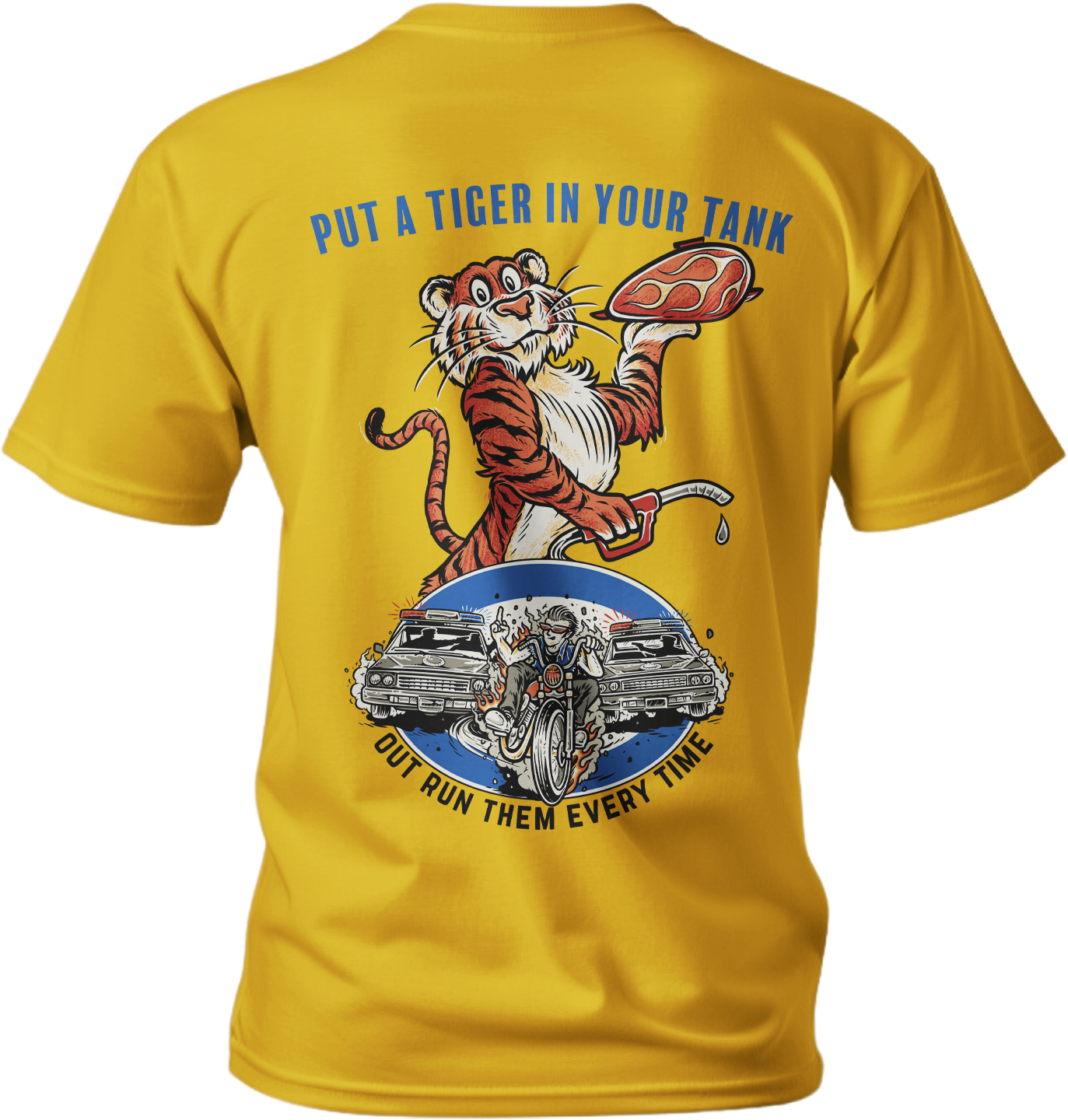 Tiger in Your Tank Mustard Yellow T-Shirt