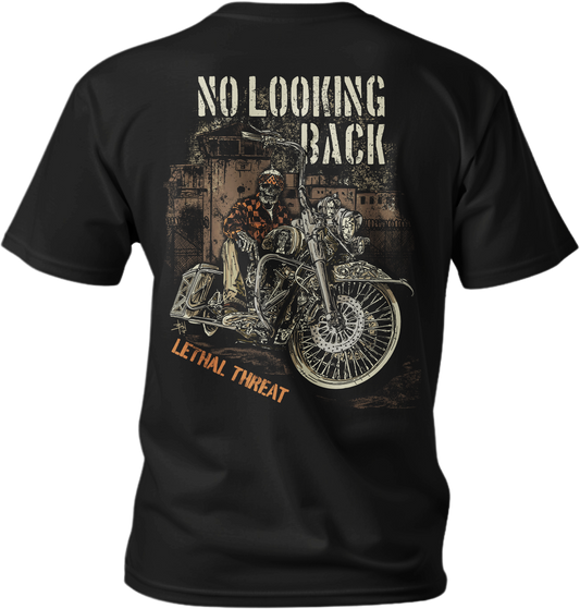 No Looking Back Black T-Shirt