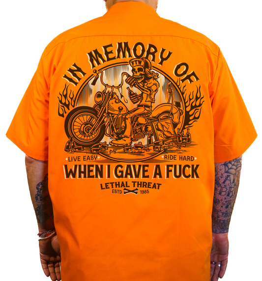 In Memory Printed Work Shirt / Shop Shirt