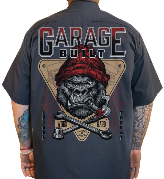 Garage Built Printed Work Shirt / Shop Shirt