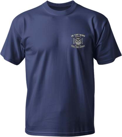 In The Wind Navy Blue T-Shirt