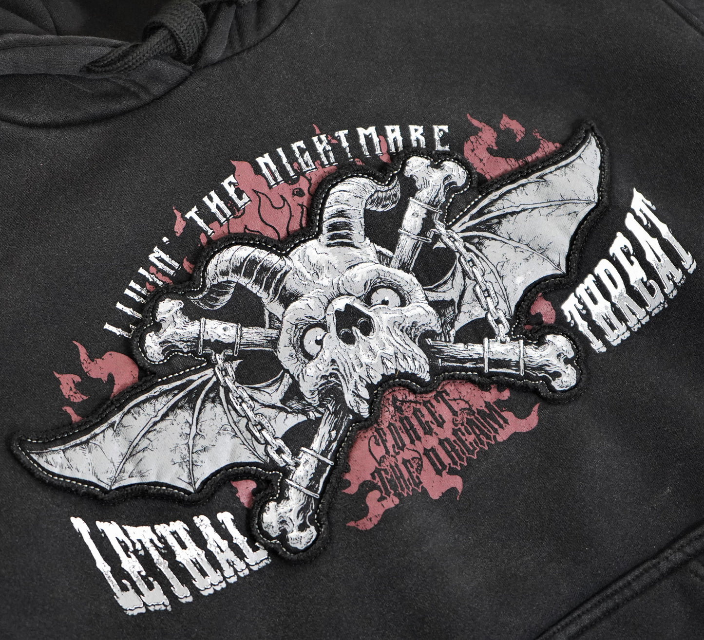 Livin' The Nightmare Pullover Vintage Wash Hoodie