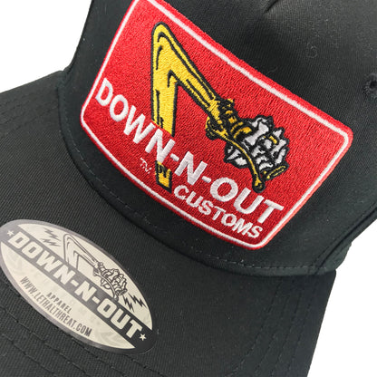 DOWN-N-OUT Flat Bill Hat