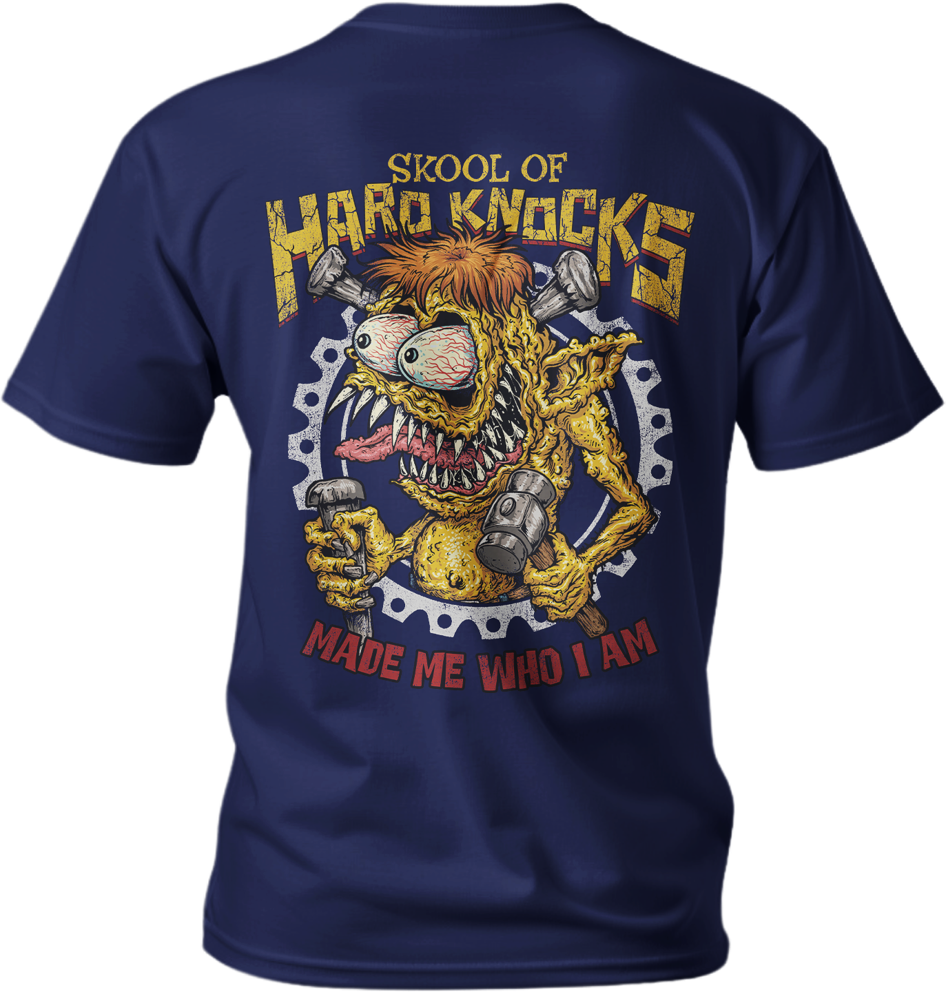 Skool of Hard Knocks Navy Blue Men's Navy-Blue Tee Shirt