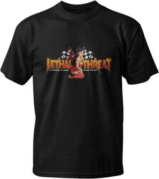 The Hellfire Garage Pin Up Girl Black Tee