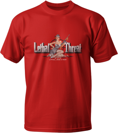 Dead End Kustoms Pin Up Girl Red Tee