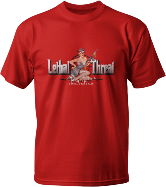 Dead End Kustoms Pin Up Girl Red Tee