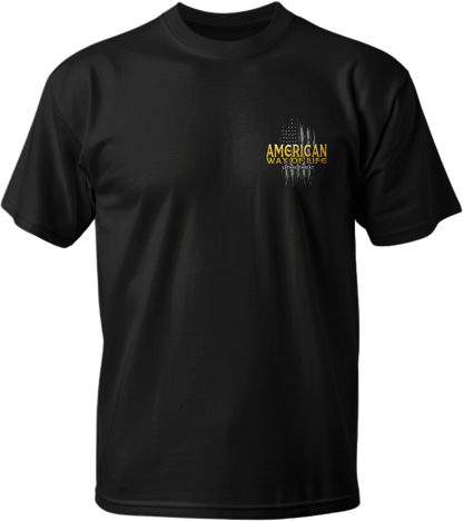 American Way of Life Men's Black T-Shirt