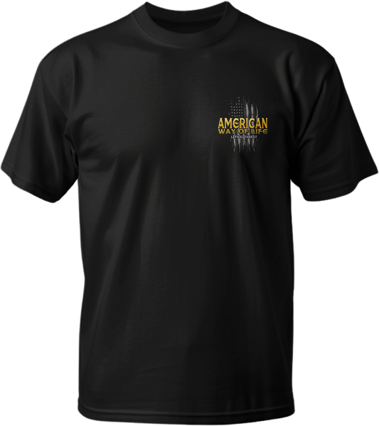 American Way of Life Men's Black T-Shirt