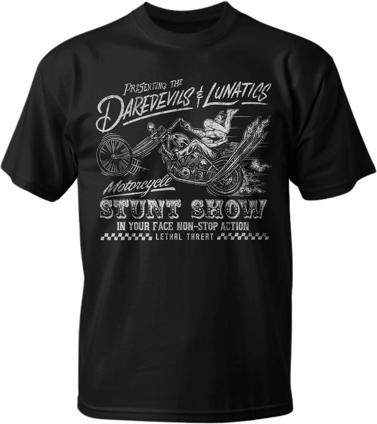 Daredevils & Lunatics Black T-Shirt