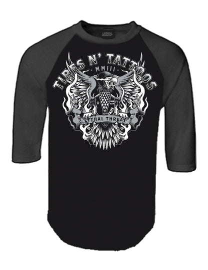 Tires N Tattoos Raglan Baseball T-Shirt