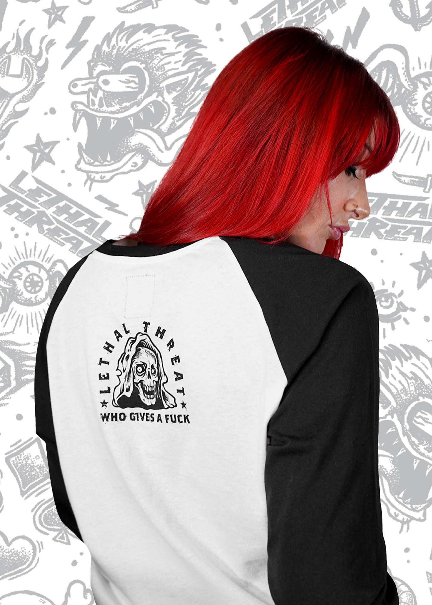 In Memory Reaper Raglan Baseball Shirt