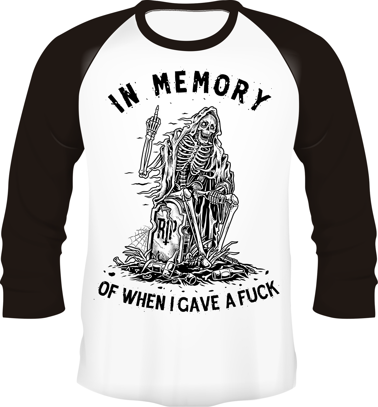 In Memory Reaper Raglan Baseball Shirt