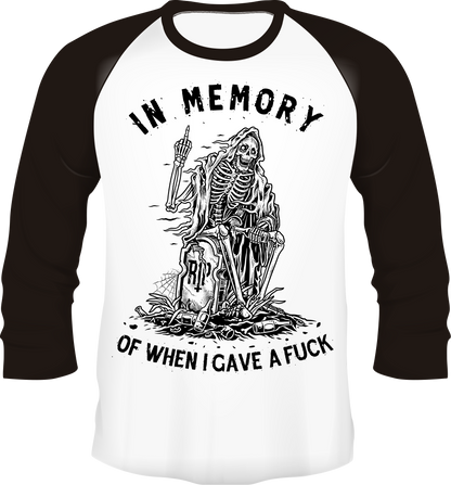 In Memory Reaper Raglan Baseball Shirt