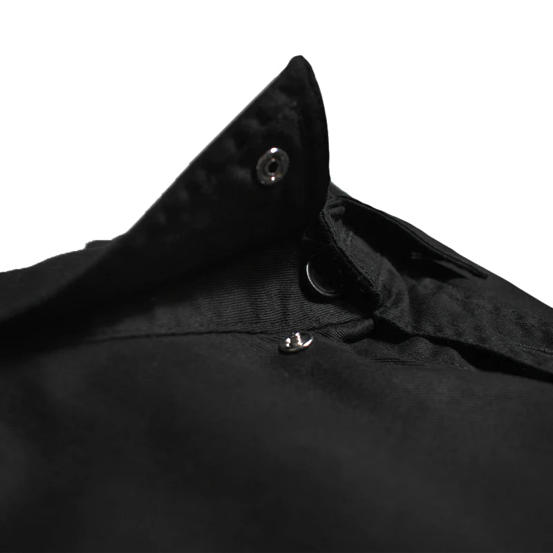Skull Melted Printed Sleeveless Button Down
