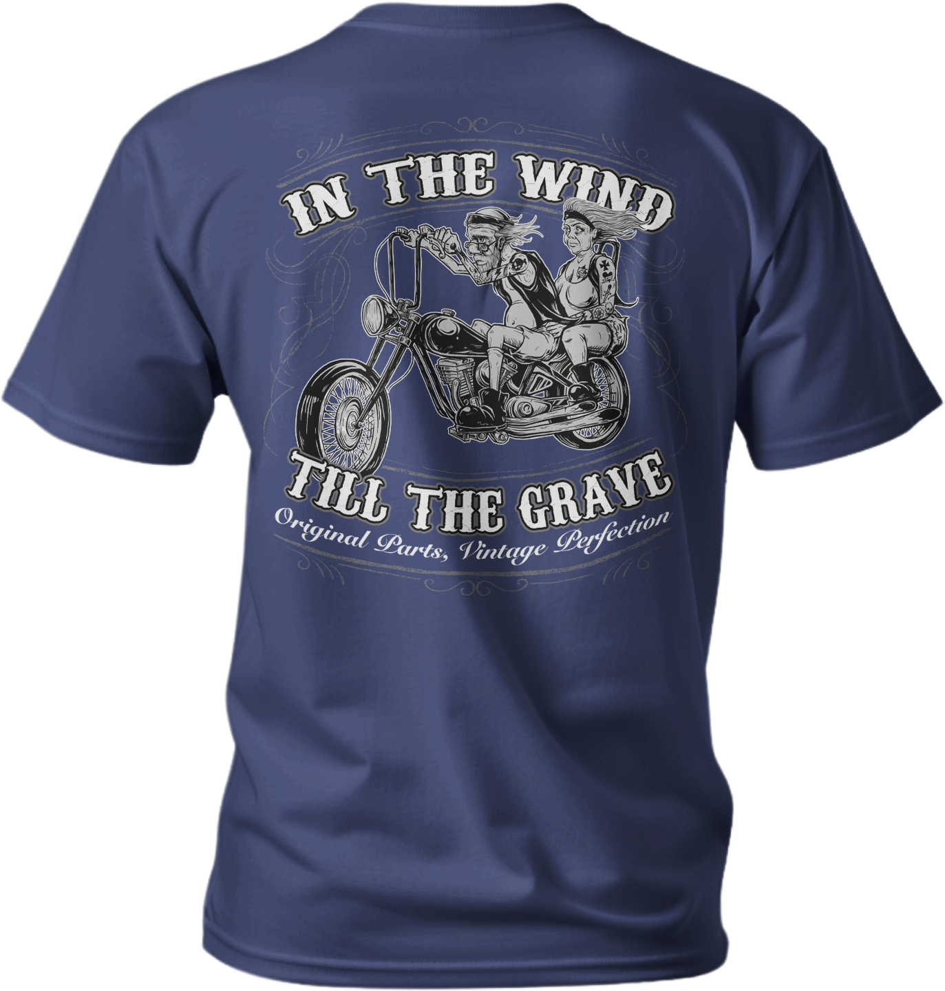 In The Wind Navy Blue T-Shirt