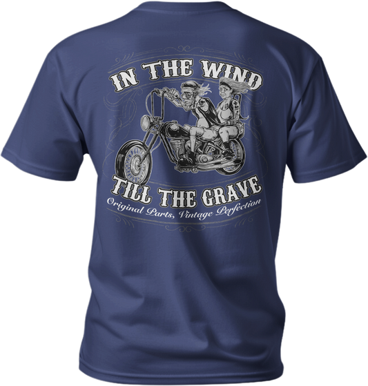 In The Wind Navy Blue T-Shirt