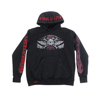 Livin' The Nightmare Pullover Vintage Wash Hoodie
