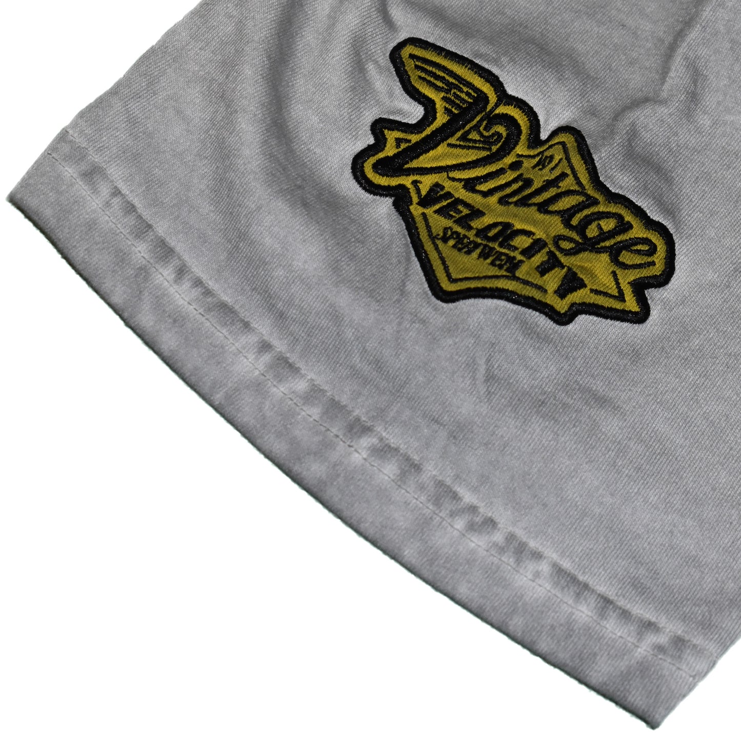 No Regrets Flying Eyeball Motor Works Vintage Washed Men's Gray Tee Shirt