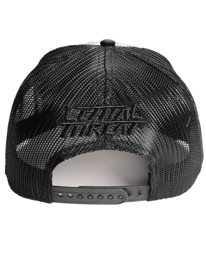 Live Fast Lightning Bolt Red Trucker Style Hat