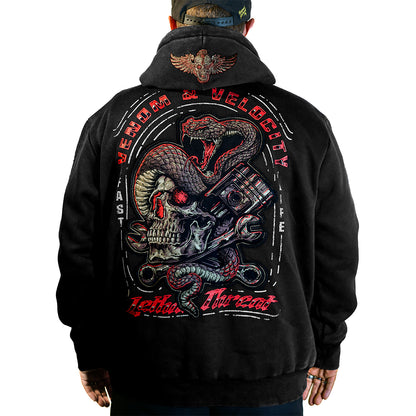 Venom and Velocity Zip Up Hoodie