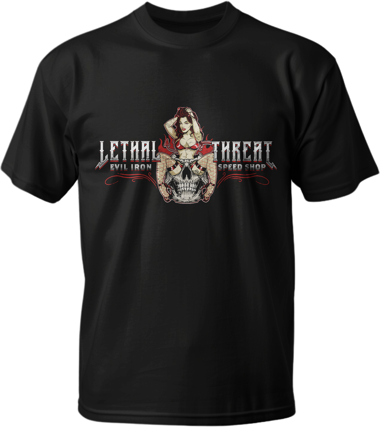 Evil Iron Speed Shop Men's Black Tee Shirt