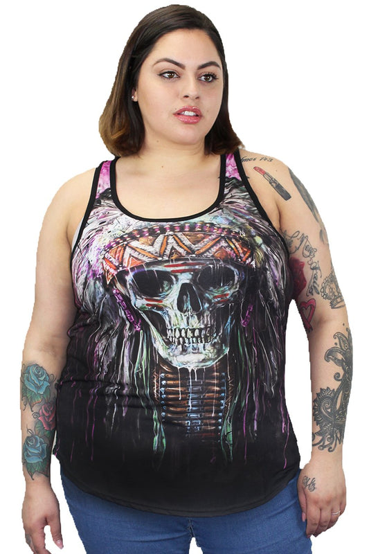 Feathers N Arrows Razor Back Tank Top