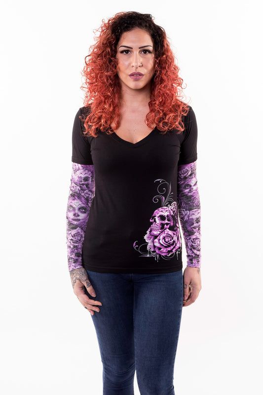 My Nightmare Tattoo Sleeve V Neck Shirt
