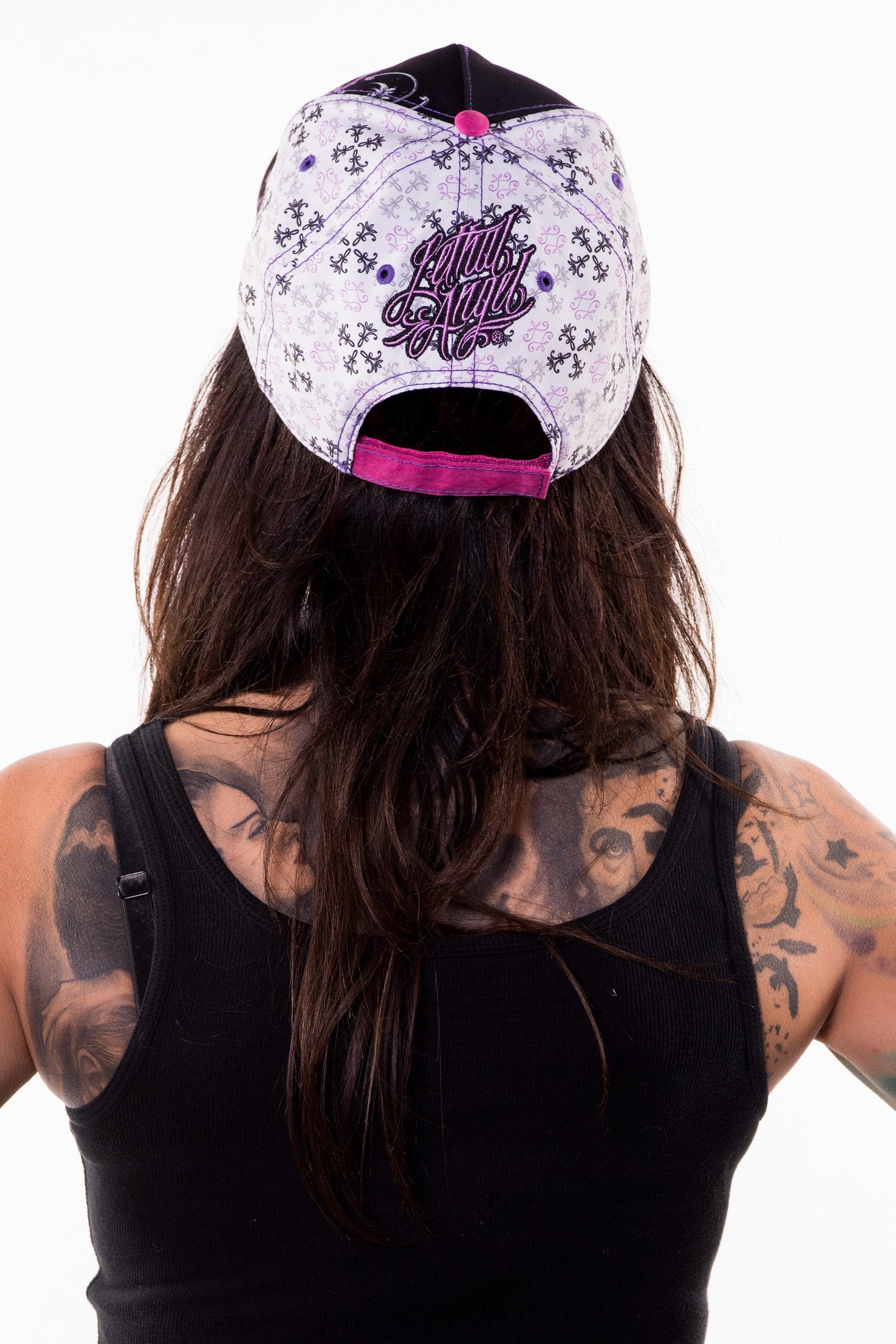 Floral Skull Rose Hat