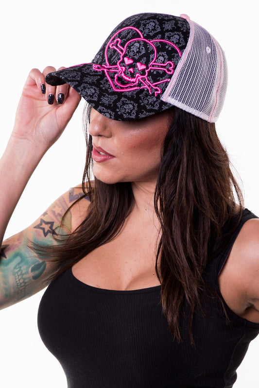 Heart Skull Hat