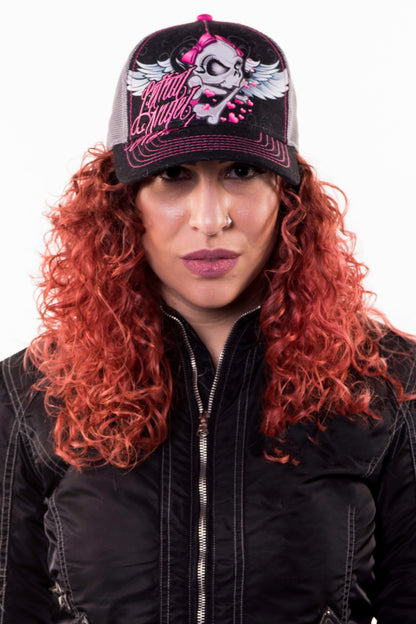 Girl Skull Trucker Hat