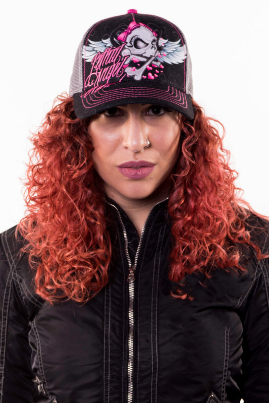 Girl Skull Trucker Hat