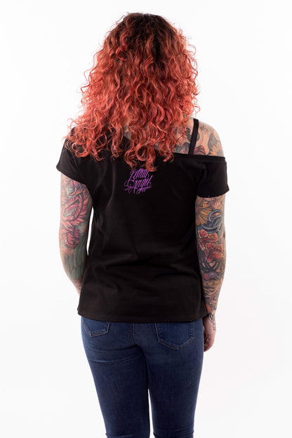 D.O.D Skull Butterflies Off The Shoulder