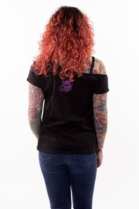 D.O.D Skull Butterflies Off The Shoulder
