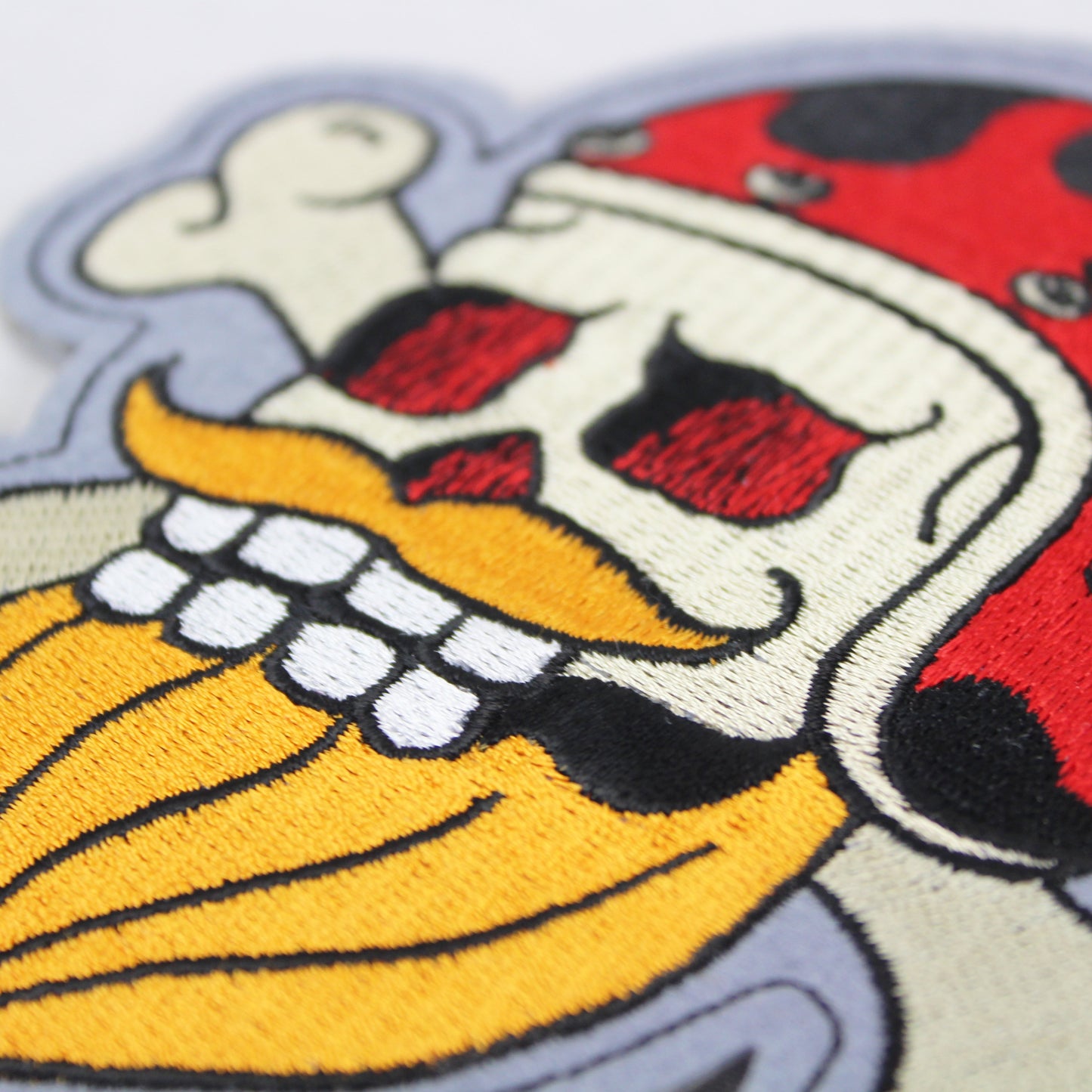 Beard Biker Patch