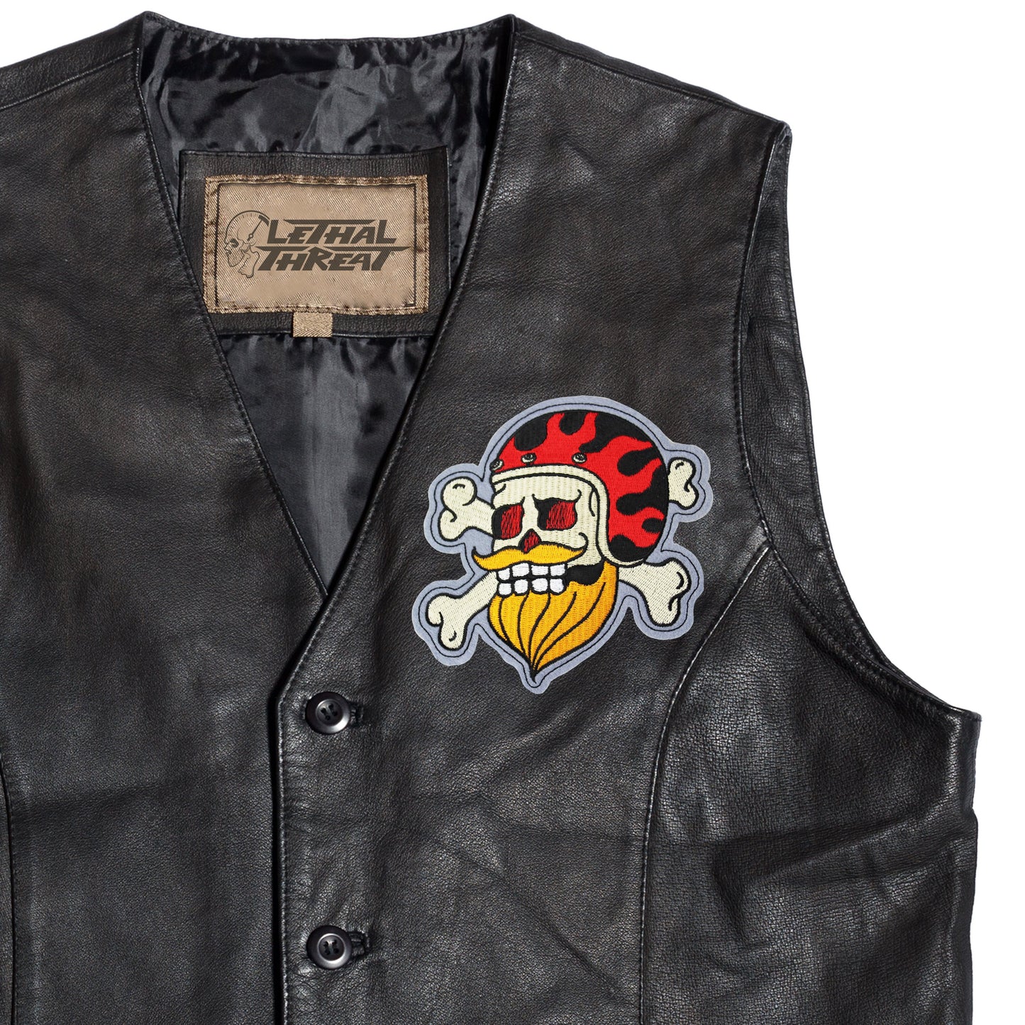 Beard Biker Patch