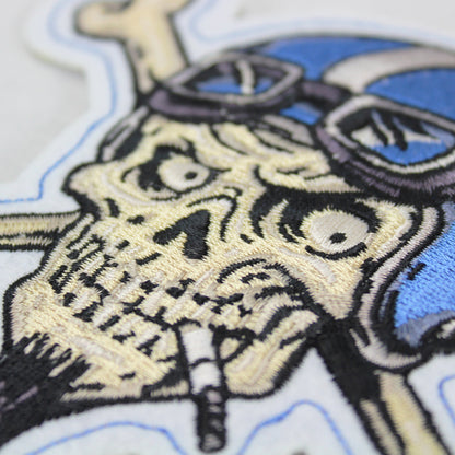 Crossbones Vintage Biker Patch