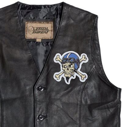 Crossbones Vintage Biker Patch