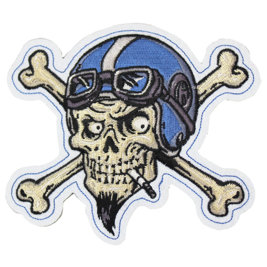Crossbones Vintage Biker Patch