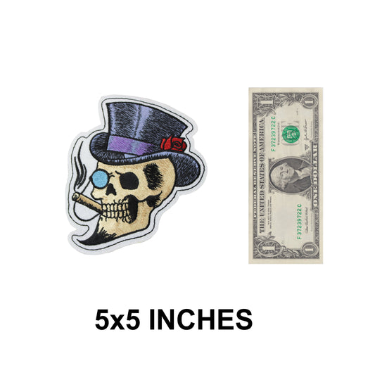 Top Hat Skull Patch