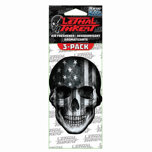 Gray USA SKull Paper Air Freshener 3-Pack