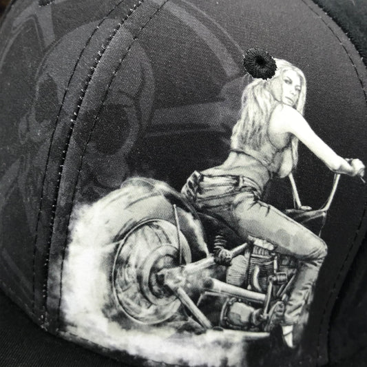 Babe Biker Flat Bill