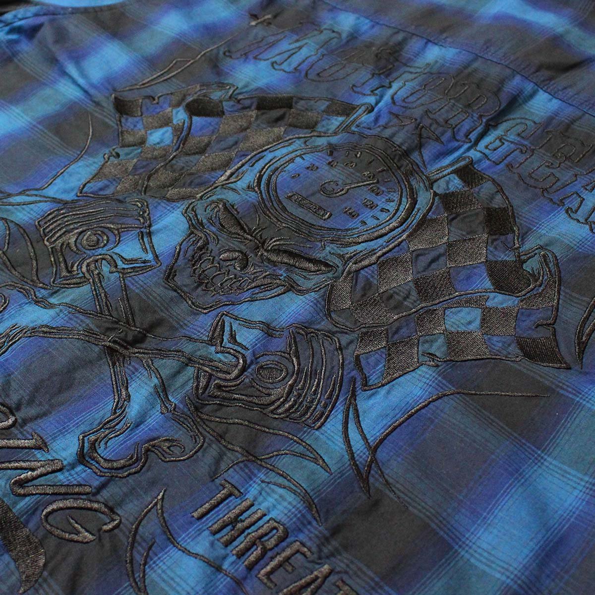 Racing Blue Plaid Shirt