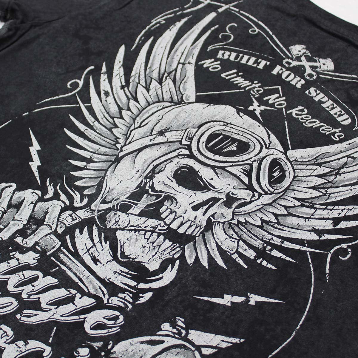 Vintage Velocity Cigar Skull Tee