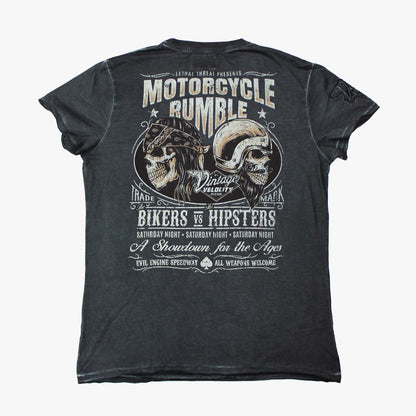 Vintage Velocity Biker Vs Hipsters Tee